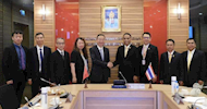 Liu Zilin, Secretary of the Party Committee of LVTC, leads a delegation to visit Vocational Education Commission of the Ministry of Education of Thailand